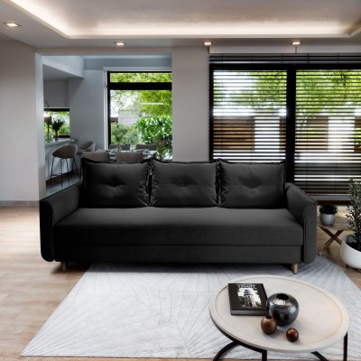 Sofa NAPOL – Tkanina pluszowa – kolor: Kronos