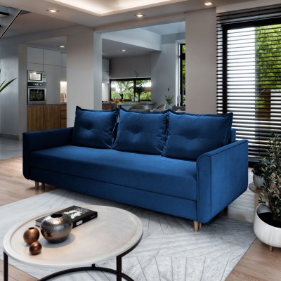 Sofa NAPOL – Tkanina pluszowa – kolor: Kronos