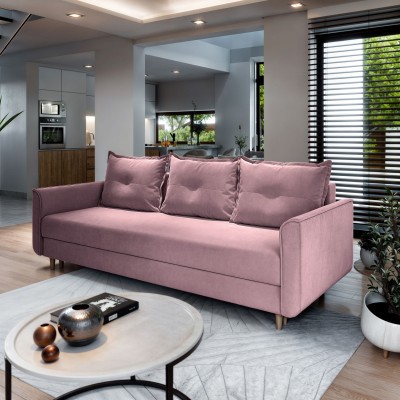 Sofa NAPOL – Tkanina pluszowa – kolor: Kronos