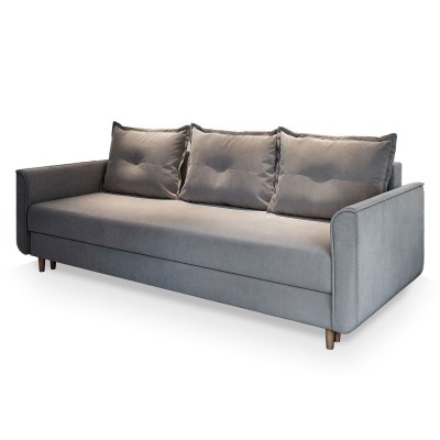 Sofa NAPOL – Tkanina pluszowa – kolor: Paros