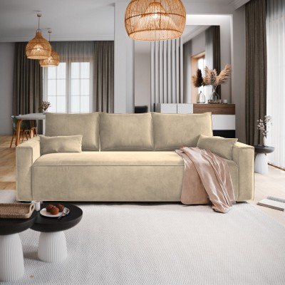 Sofa ALATRI – Tkanina welurowa – kolor: Monolith