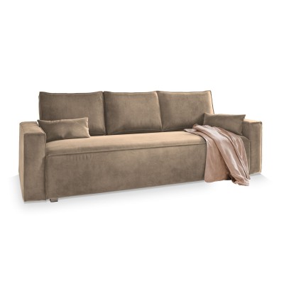 Sofa ALATRI – Tkanina welurowa – kolor: Monolith