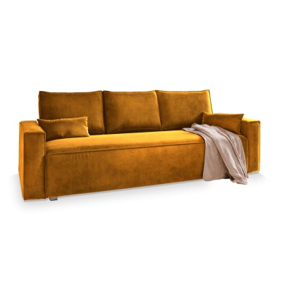 Sofa ALATRI – Tkanina welurowa – kolor: Monolith