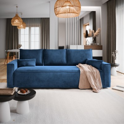 Sofa ALATRI – Tkanina welurowa – kolor: Monolith