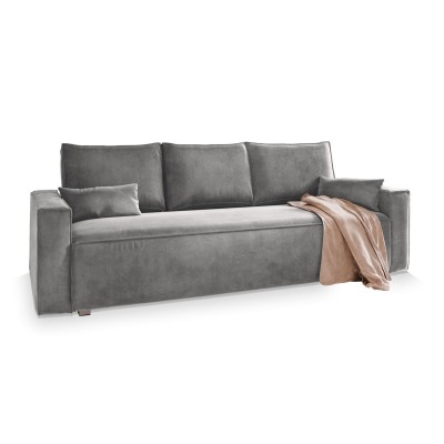 Sofa ALATRI – Tkanina welurowa – kolor: Monolith