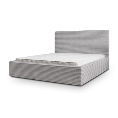 Łóżko Tapicerowane MIRETTI – Tkanina sztruksowa – kolor: Tilia