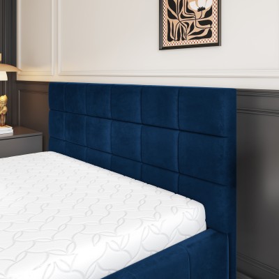 Łóżko Tapicerowane VERTO – Tkanina pluszowa – kolor: Kronos