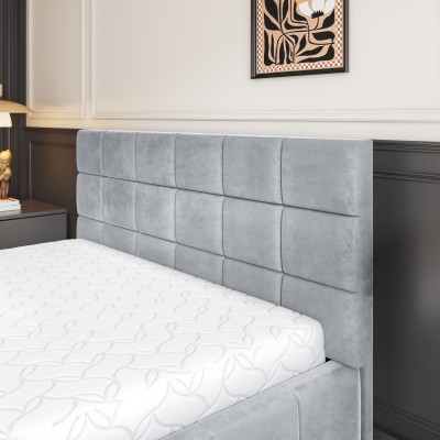 Łóżko Tapicerowane VERTO – Tkanina pluszowa – kolor: Paros