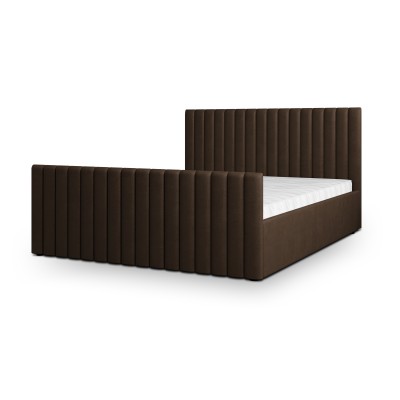 Łóżko Tapicerowane CANOVA – Tkanina pluszowa – kolor: Kronos