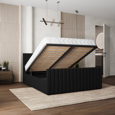 Łóżko Tapicerowane CANOVA – Tkanina pluszowa – kolor: Kronos