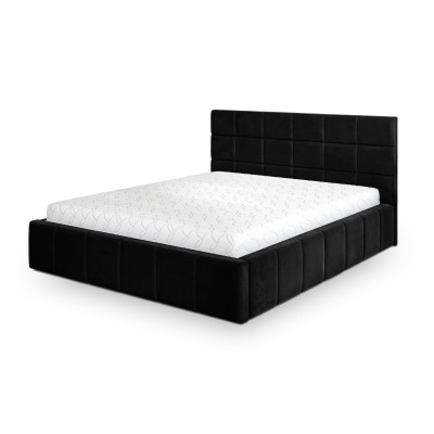 Łóżko Tapicerowane VERTO – Tkanina pluszowa – kolor: Kronos