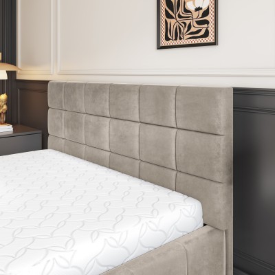 Łóżko Tapicerowane VERTO – Tkanina pluszowa – kolor: Paros