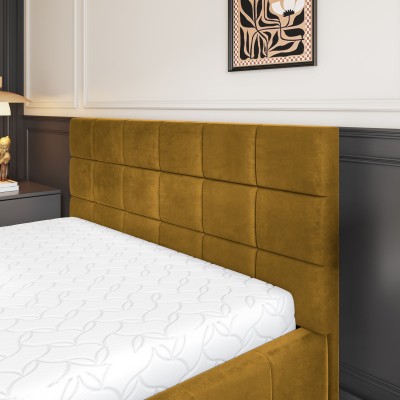 Łóżko Tapicerowane VERTO – Tkanina pluszowa – kolor: Kronos