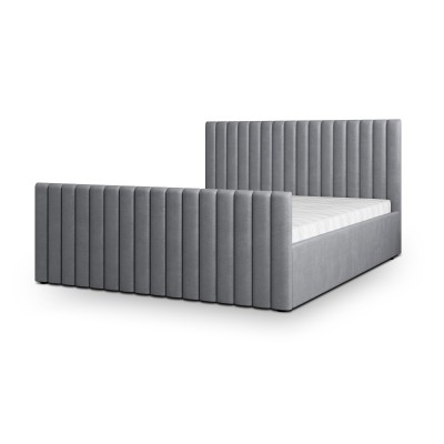 Łóżko Tapicerowane CANOVA – Tkanina pluszowa – kolor: Kronos