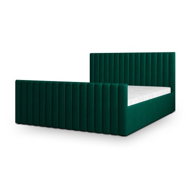 Łóżko Tapicerowane CANOVA – Tkanina pluszowa – kolor: Kronos