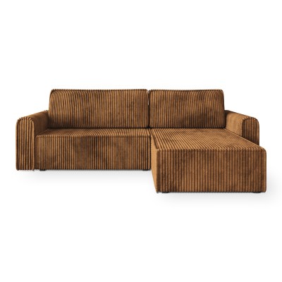 Narożnik VALTINO – Tkanina sztruksowa – kolor: Tilia