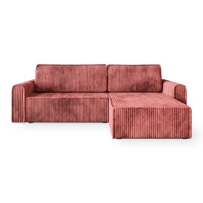 Narożnik VALTINO – Tkanina sztruksowa – kolor: Tilia