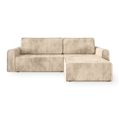 Narożnik VALTINO – Tkanina sztruksowa – kolor: Tilia