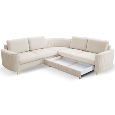 Narożnik VELA - Tkanina welurowa