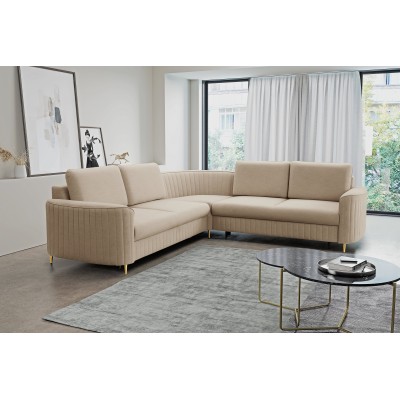 Narożnik VELA - Tkanina welurowa