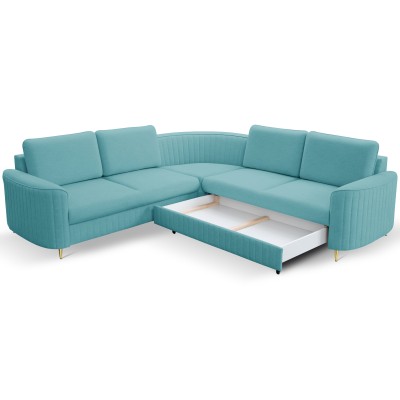 Narożnik VELA - Tkanina welurowa