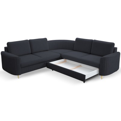 Narożnik VELA - Tkanina welurowa