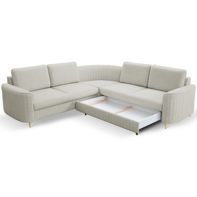 Narożnik VELA - Tkanina welurowa