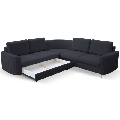 Narożnik VELA - Tkanina welurowa