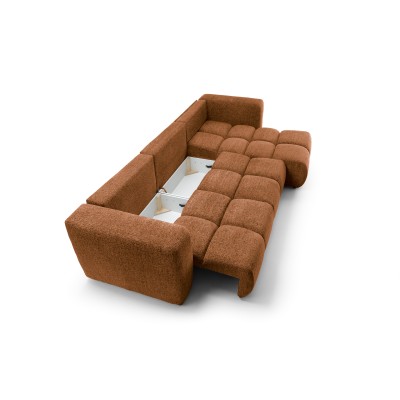 Narożnik ARTE - Tkanina szenilowa