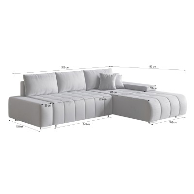 Narożnik ALESE R-S MONOLITH 29 do Salonu