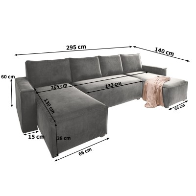 Narożnik DENI MONOLITH 29 do Salonu