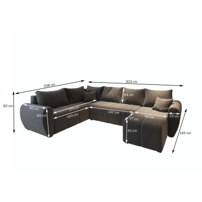 Narożnik MADISON XL R-S SAWANA 05 do Salonu