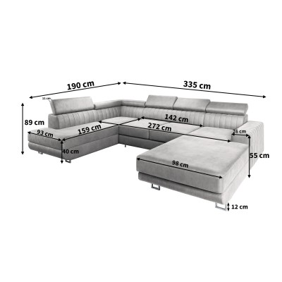 Narożnik SIENA L-S MONOLITH 29 do Salonu