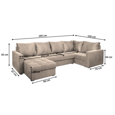 Narożnik LORIVO R-S PAROS 06 do Salonu