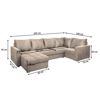 Narożnik LORIVO L-S KRONOS 19 do Salonu