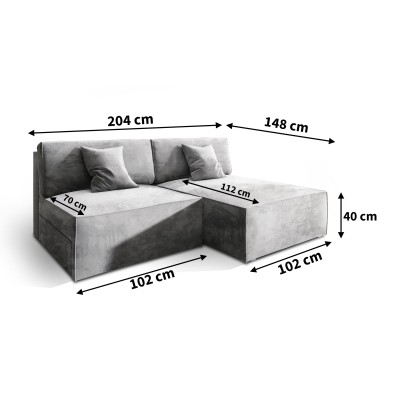 Narożnik FIORO M MONOLITH 48 do Salonu