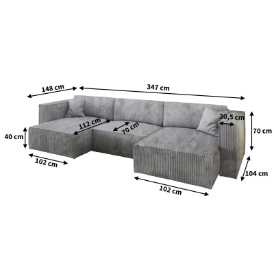 Narożnik SARMO P POSO 60 do Salonu