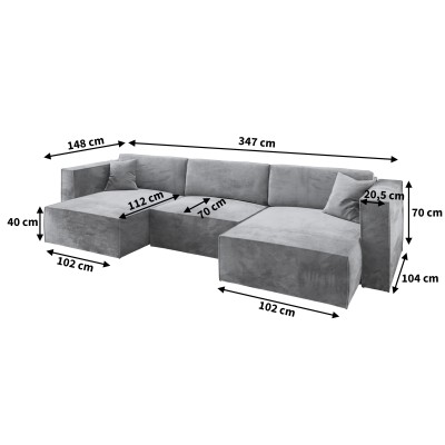 Narożnik SARMO M MONOLITH 29 do Salonu