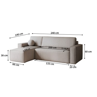 Narożnik RAVELO P POSO 55 do Salonu