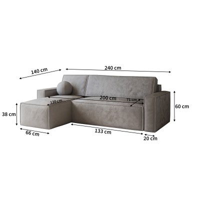 Narożnik RAVELO M MONOLITH 85 do Salonu