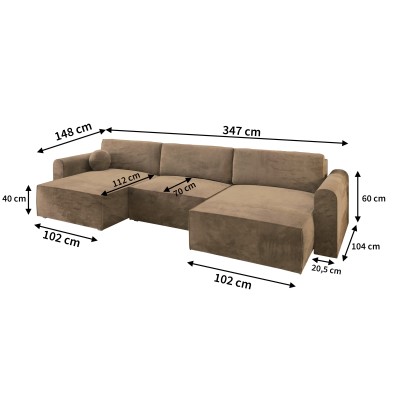 Narożnik FENTO M MONOLITH 04 do Salonu