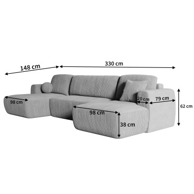 Narożnik SENTUM P POSO 05 do Salonu