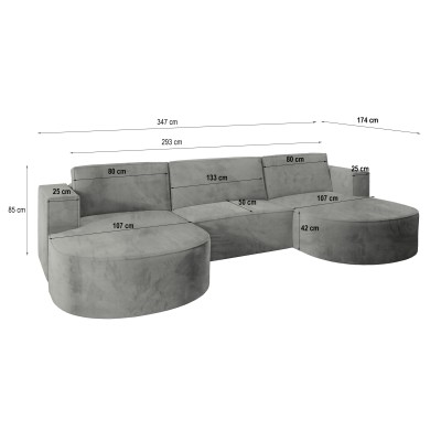 Narożnik VEZZO M MONOLITH 29 do Salonu