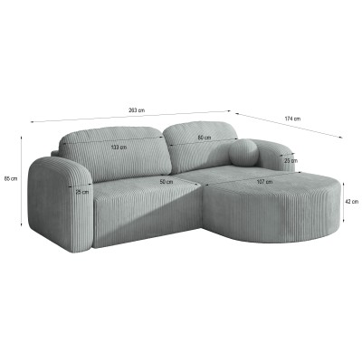 Narożnik AMILIA P R-S POSO 34 do Salonu