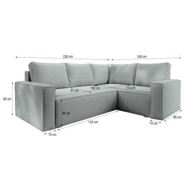 Narożnik ESTANO L-S POSO 01 do Salonu