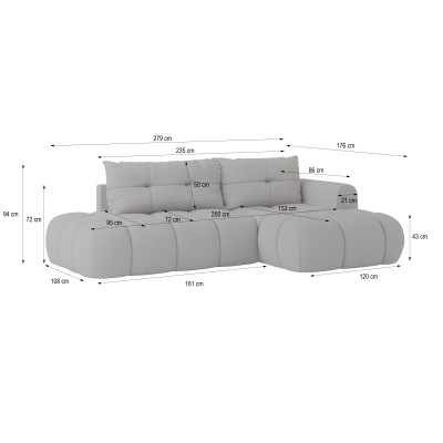 Narożnik FLUMA R-S SORO 40 do Salonu