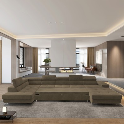 Narożnik TORIVA L-S MONOLITH 09 do Salonu