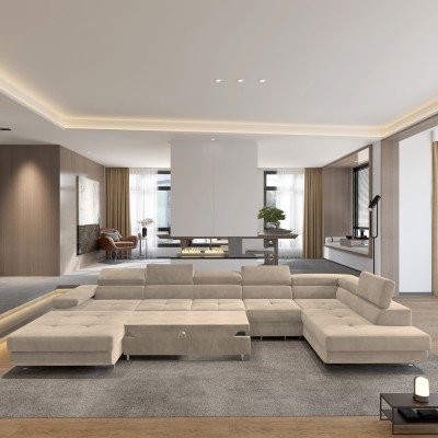 Narożnik VELORA R-S MONOLITH 04 do Salonu