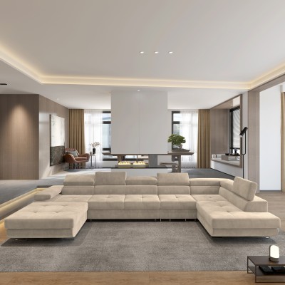 Narożnik VELORA R-S MONOLITH 04 do Salonu