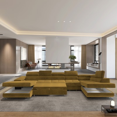 Narożnik VELORA R-S MONOLITH 48 do Salonu